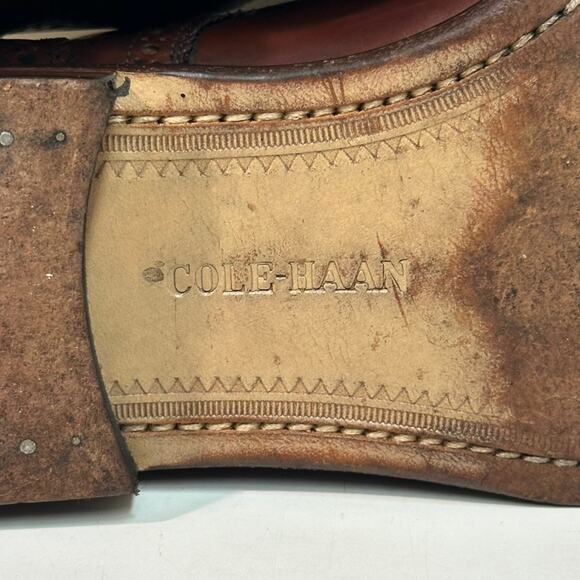 VERY GOOD Rancourt & Co. x Cole Haan Oxford Wingtip Cap Toe Brown Maine USA 8.5 - Picture 12 of 13